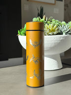 Ho-Oh Coffee Tumbler Tea Infuser, Johto Legendary Engraved Water Bottle Travel Mug, Anime Fan Gift