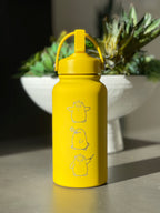 Otori-Sama Spirited Away  Duck Water Bottle Engraved Waterbottle with Otori Sama Knife Coffee Tumbler Thermos Flask, Anime Anniversary Gift