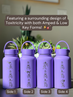 Toxitricity Water Bottle Engraved Waterbottle, Amped & Low Key Form Toxitricity Guitar Coffee Tumbler Thermos Flask, Gamer Anniversary Gift