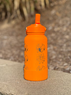 Charizard Water Bottle Engraved Straw Waterbottle with Mega Charizard Y, Kanto Starter Coffee Tumbler Thermos Flask, Gamer Anniversary Gift