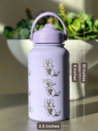 Goodra Water Bottle Engraved Coffee Tumbler with Hisuian Goodra Waterbottle, Dragon Slug Thermos Anime Fan Birthday Gift