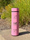 Jigglypuff Coffee Tumbler Tea Infuser with Singing & Angry Jigglypuff with Marker Water Bottle Travel Mug, Anime Fan Gifti