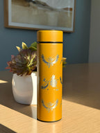 Ho-Oh Coffee Tumbler Tea Infuser, Johto Legendary Engraved Water Bottle Travel Mug, Anime Fan Gift