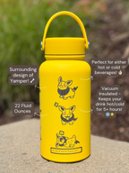 Yamper Water Bottle Engraved Waterbottle Coffee Tumbler, Dog Thermos Flask, Gamer Anniversary Gift