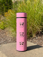 Jigglypuff Coffee Tumbler Tea Infuser with Singing & Angry Jigglypuff with Marker Water Bottle Travel Mug, Anime Fan Gifti