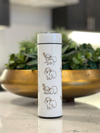 Alolan Vulpix Ninetails Coffee Tumbler Tea Infuser, Engraved Water Bottle Travel Mug, Sleeping Vulpix Cute Anime Fan Gift