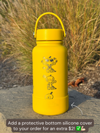 Scraggy Scrafty Water Bottle Engraved Waterbottle with Sleeping Scraggy Coffee Tumbler Thermos Flask, Dark Fighting Gamer Anniversary Gift