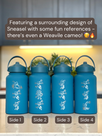 Sneasel Weavile Water Bottle Engraved Coffee Tumbler with Sneasel Chef Hat Waterbottle, Anime Fan Birthday Gift