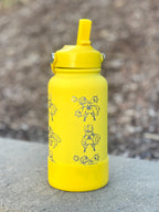 Zeraora Water Bottle Engraved Waterbottle with Mega Zeraora, Mythical Coffee Tumbler Thermos Flask, Gamer Anniversary Gift