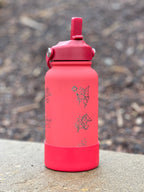 Magikarp Water Bottle Engraved Waterbottle with Fainted & Ditto Magikarp Cafe Hat, Fish Coffee Tumbler Thermos Flask, Gamer Anniversary Gift