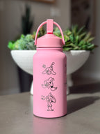 Hatenna Hattrem Hatterene Water Bottle Engraved Waterbottle with Mega Charizard Y, Kanto Starter Coffee Tumbler Thermos Flask, Gamer Anniversary Gift
