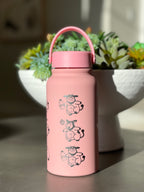 Miltank Water Bottle Engraved Waterbottle Moo Moo Milk & Angry Miltank, Cute Cow Coffee Tumbler Thermos Flask, Gamer Anniversary Gift