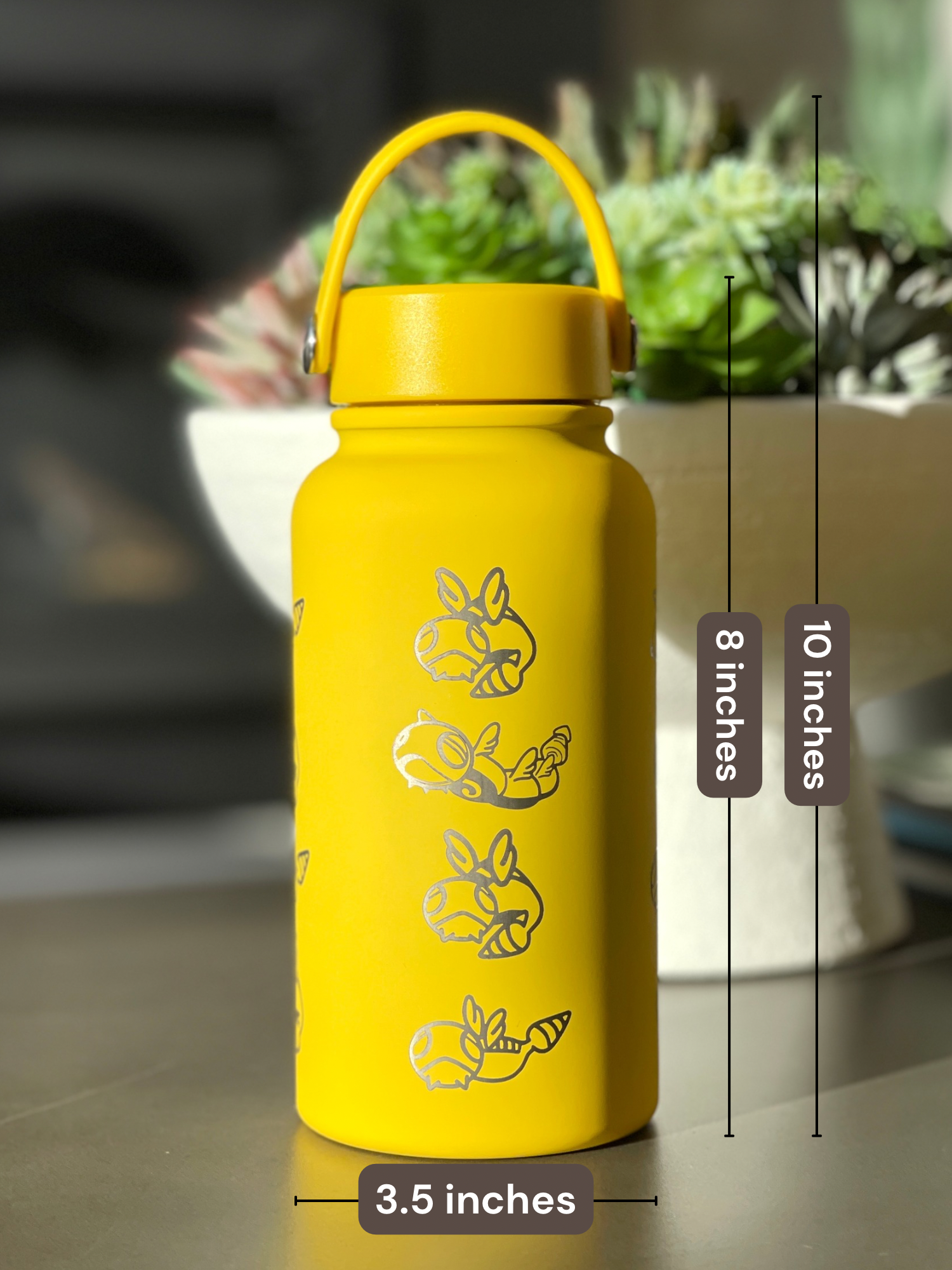 Dunsparce Dudunsparce Water Bottle Engraved Waterbottle, Sleeping Dunsparce Coffee Tumbler Thermos Flask, Gamer Anniversary Gift