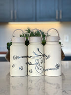 Milotic & Feebas Water Bottle Engraved Waterbottle, Dragon Coffee Tumbler Thermos Flask, Gamer Anniversary Gift