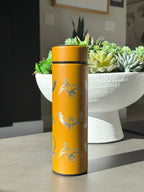 Ho-Oh Coffee Tumbler Tea Infuser, Johto Legendary Engraved Water Bottle Travel Mug, Anime Fan Gift