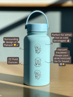 Piplup Water Bottle Engraved Tumbler Thermos