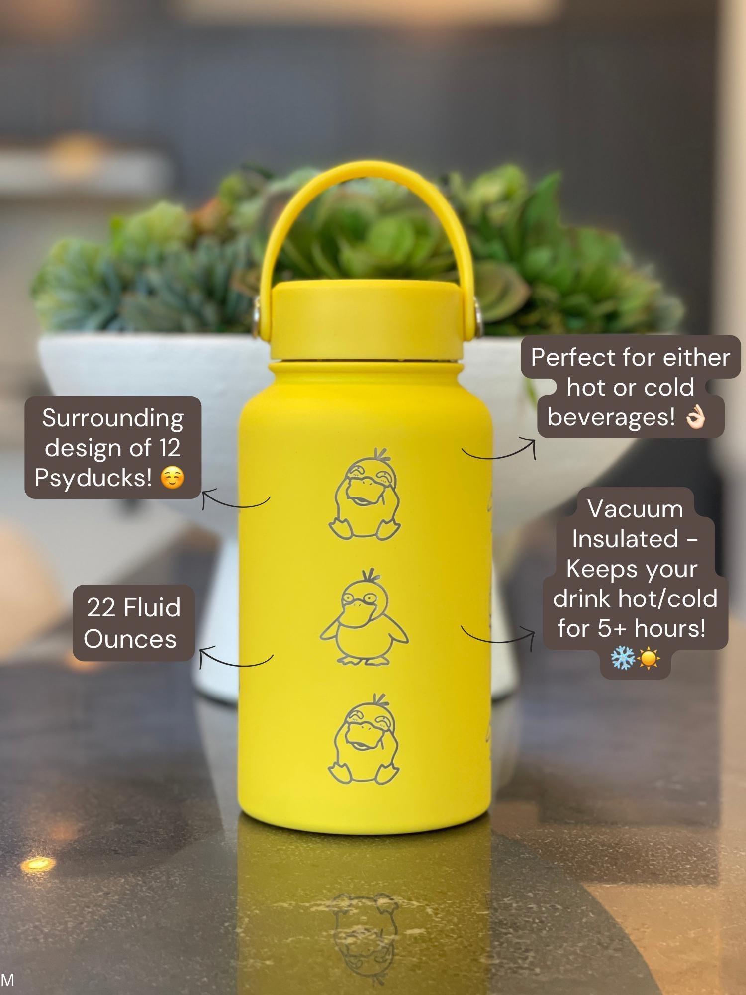 Psyduck Water Bottle Engraved Coffee Tumbler