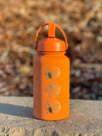 Charizard Water Bottle Engraved Straw Waterbottle with Mega Charizard Y, Kanto Starter Coffee Tumbler Thermos Flask, Gamer Anniversary Gift