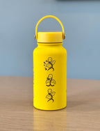 Bellsprout Water Bottle Engraved Coffee Tumbler with Sleeping Bellsprout & Razor Leaf Move Travel Mug Cup, Funny Anime Meme Birthday Gift