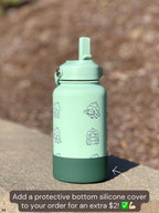 Bulbasaur Water Bottle Engraved Coffee Tumbler, Grass Kanto Starter Waterbottle Thermos Travel Mug Flask, Anime Fan Birthday Gift