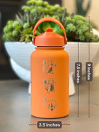 Kanto Starter Waterbottle Set, Bulbasaur Charmander Squirtle Engraved Water Bottle Coffee Tea Tumbler Travel Mug, Anime Fan Birthday Gift