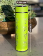 Leafeon Coffee Tumbler Tea Infuser with Razor Leaf & Flower Crown Costume Waterbottle, Glaceon Eeveelution Anime Fan Birthday Thermos Gift