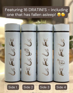 Dratini Coffee Tumbler Tea Infuser Waterbottle, Dragon Pokemon Dragonite Travel Mug Cup Drinkware, Anime Fan Birthday Anniversary Gift