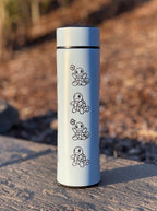 Squirtle Squad Coffee Tumbler with Tea Infuser, Glasses Sunglasses Saxophone Squirtle, Engraved Waterbottle Water Starter Travel Mug Gift