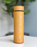 Shiny Bidoof Coffee Tumbler with Tea Infuser, HM Slave Cut Rock Smash, Waterbottle Meme Funny Travel Cup Mug Gift