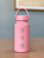 Alcremie Water Bottle, Engraved Coffee Tumbler with Strawberry Berry Love Flower Sweet Forms Waterbottle Travel Mug, Anime Birthday Gift