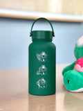 Appletun Water Bottle Engraved Tumbler with Gigantamax Appletun Flapple, Cute Applin Evolution Anime Thermos Travel Mug Drink Thermos Gift