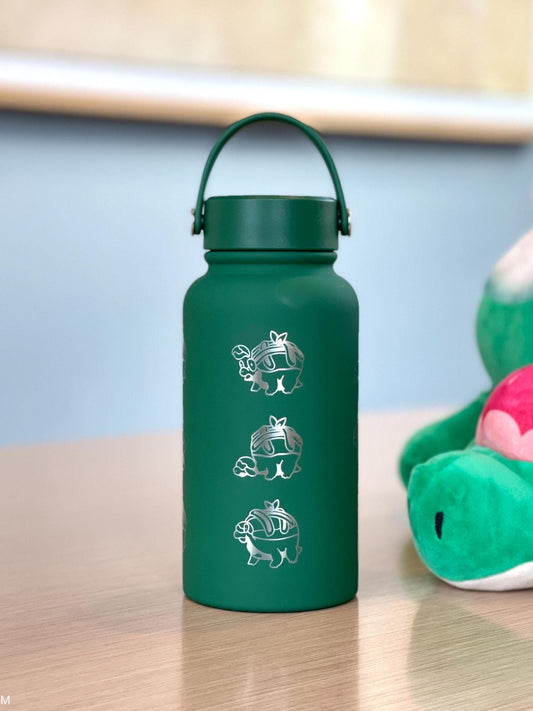 Appletun Water Bottle Engraved Tumbler with Gigantamax Appletun Flapple, Cute Applin Evolution Anime Thermos Travel Mug Drink Thermos Gift