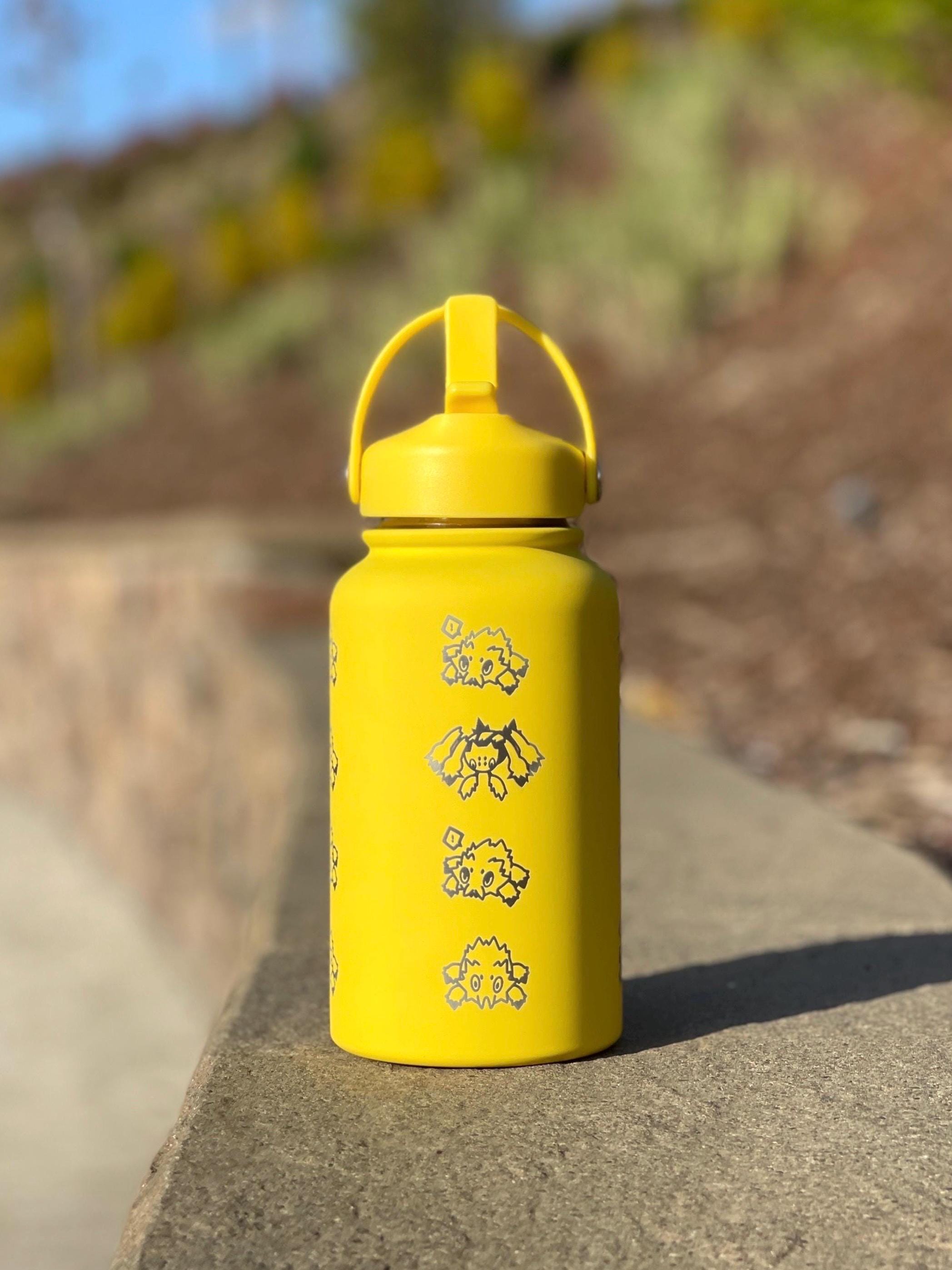 Joltik Galvantula Water Bottle Engraved Coffee Tumbler with Sleeping Joktik, Spider Electric Bug Waterbottle Travel Mug, Gamer Birthday Gift