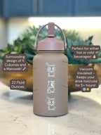 Cubone Marowak Waterbottle, Engraved Straw Coffee Tea Tumbler Travel Mug Water Bottle, Kanto Anime Fan Flask Drinkware Birthday Gift