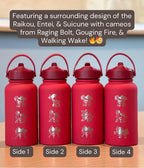 Raikou Entei Suicune Waterbottle, Johto Legendaries Paradox Beasts Coffee Tumbler, Raging Bolt Gouging Fire Walking Wake Waterbottle Gift