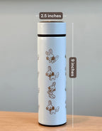 Mudkip Coffee Tumbler Tea Infuser with Mystery Dungeon Scarf & Drinking Cup, Hoenn Water Starter Bottle Travel Mug, Ruby Sapphire Fan Gift