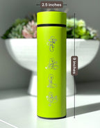 Treeko Coffee Tumbler with Tea Infuser Hoenn Grass Starter Water Bottle, Anime Gamer Travel Cup Mug Flask Drinkware Gift