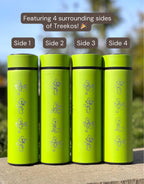 Treeko Coffee Tumbler with Tea Infuser Hoenn Grass Starter Water Bottle, Anime Gamer Travel Cup Mug Flask Drinkware Gift