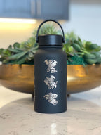 Giratina Water Bottle Engraved Coffee Tumbler with Origin and Altered Forme, Ghost Legendary Travel Mug Cup Flask, Gamer Birthday Gift