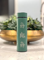 Tyranitar Coffee Tumbler Tea Infuser Waterbottle with Mega Tyranitar & Iron Thorns, Paradox Gamer Anime Travel Mug Flask Birthday Gift