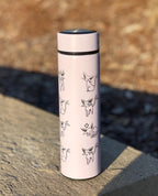 Espeon Coffee Tumbler Tea Infuser, Unite Tuxedo Style Top Hat & Sleeping Espeon Waterbottle, Eeveelution Anime Fan Birthday Gift