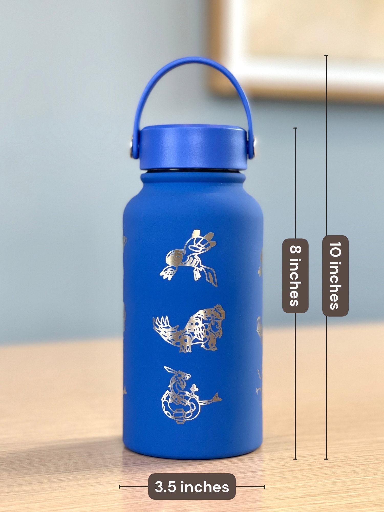 Kyogre Groudon Rayquaza “Hoenn Legendary Trio” Tumbler Waterbottle with Primal and Mega Evolution Versions Coffee Travel Mug Birthday Gift