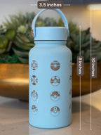 24 Classic Pokeballs Water Bottle Engraved Tumbler, Gamer Anime Fan Coffee Tea Travel Mug, Waterbottle Thermos Drink Birthday Gift