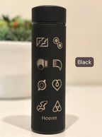 Kanto Johto Hoenn Gym Badges Tumbler Water Bottle with Tea Infuser Coffee Travel Cup Mug, Gamer Anime Waterbottle Birthday Gifts