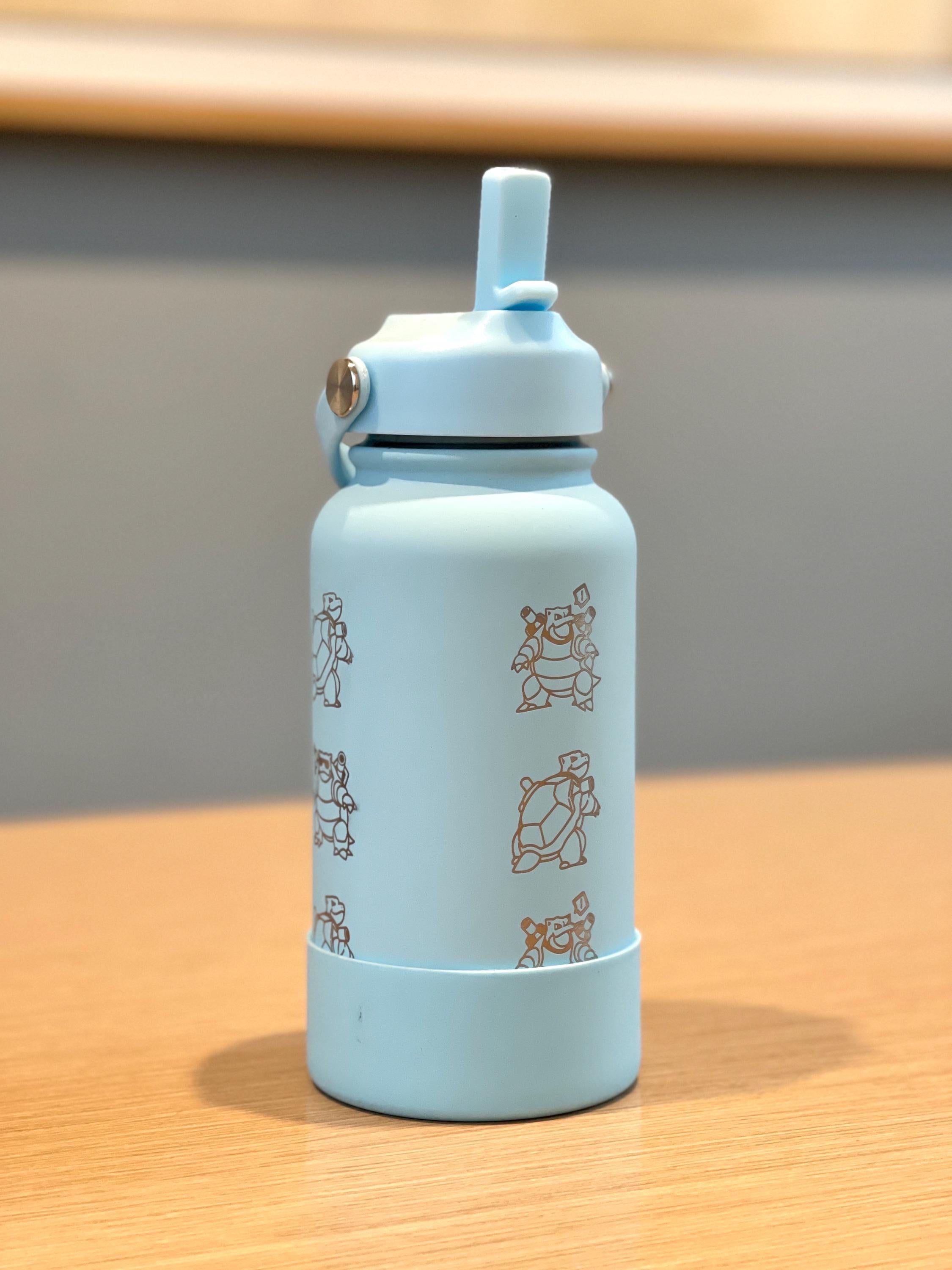 Blastoise Tumbler Engraved Water Bottle, Sunglass Glasses Blastoise & Unite Firefighter Costume, Flask Thermos Coffee Travel Mug Fan Gift