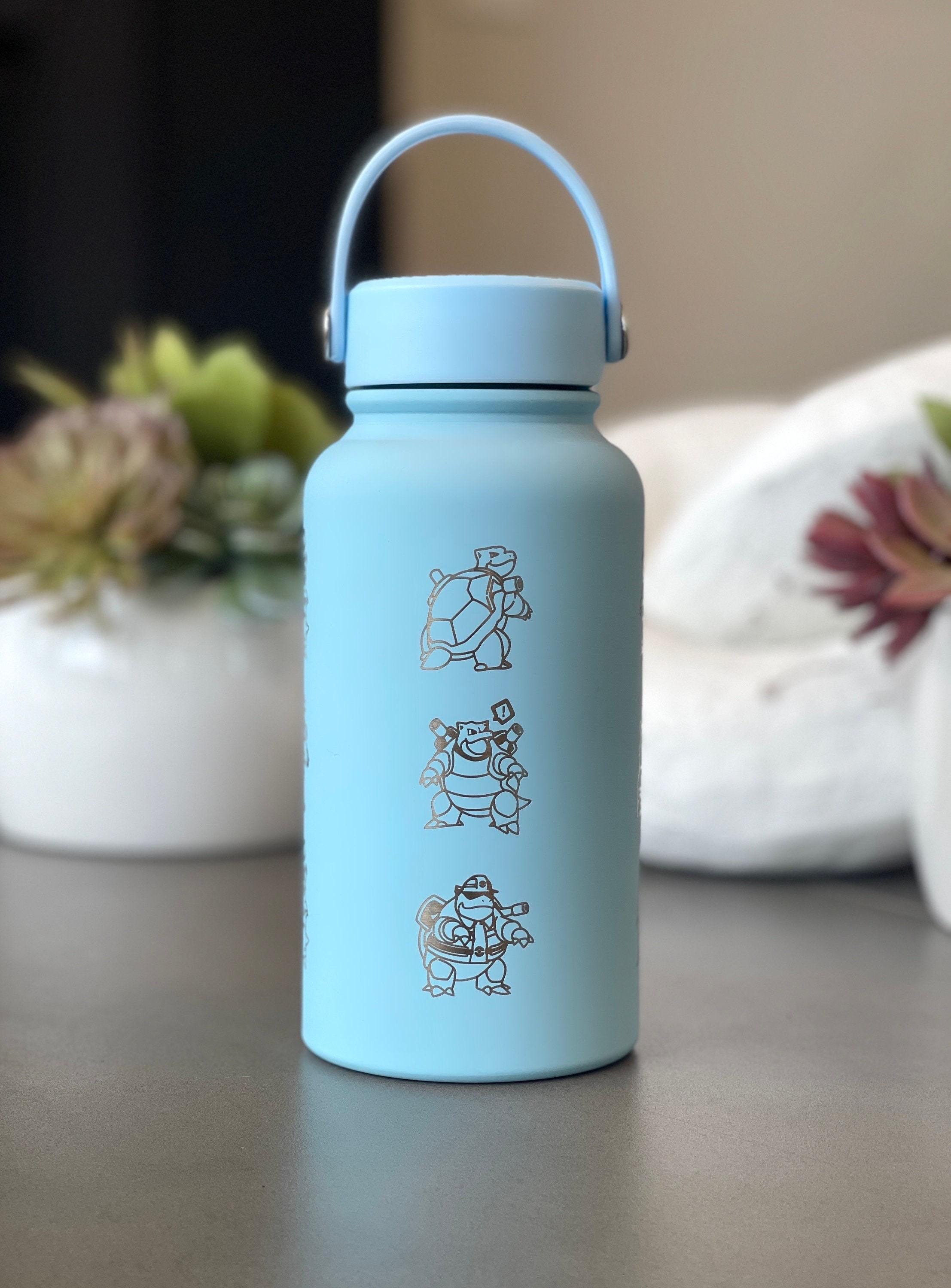 Blastoise Tumbler Engraved Water Bottle, Sunglass Glasses Blastoise & Unite Firefighter Costume, Flask Thermos Coffee Travel Mug Fan Gift