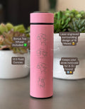 Mew Coffee Tumbler with Ash Ketchum’s Hat, Shiny Mew Water Bottle with Tea Infuser, Psychic Mythical Travel Mug Flask Gift