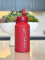 Fuecoco Water Bottle Engraved Coffee Tumbler, Sleeping & Friendly Chef Fuecoco, Paldea Fire Starter Waterbottle, Anime Fan Birthday Gift
