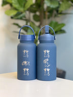 Typhlosion Engraved Water Bottle with Hisuian Typhlosion Waterbottle Coffee Tumbler, Johto Starter Anime Fan Travel Mug Gift