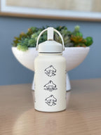 Jirachi Water Bottle Engraved Coffee Tumbler with Sleeping & Apple Jirachi, Hoenn Mythical Waterbottle Travel Mug Anime Fan Birthday Gift